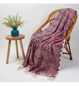 Ruby and Indigo Tile Tassel...