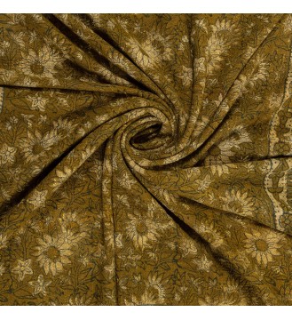 Olive Green Botanical Tassel Woven Throw Blanket