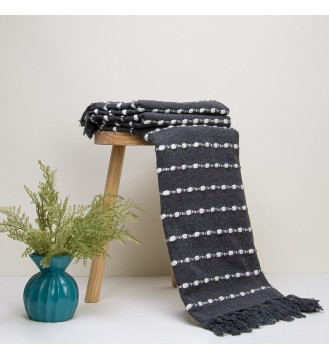 Charcoal Grey Pom-Pom...