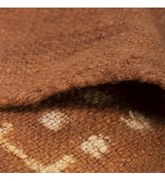 Caramel Check Polka Dot Tassel Throw Blanket